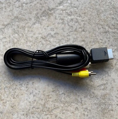 Play station 1,2,3 Console Cord 1.8m, AV to RCA Plugs Yellow, Red & White - Image 1 of 2