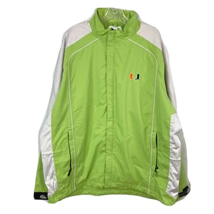 Under Armour Jacket Mens Sz XL Lime Green White Performance Full Zip Golf Logo - Picture 1 of 10