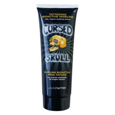 AloeTattoo - Bioactive Vaseline Cursed Skull after care balm vegan tattoo heal