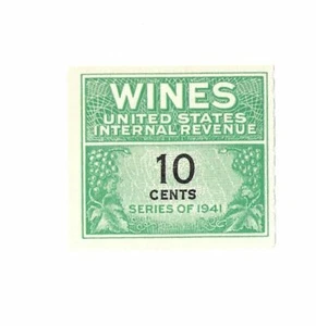 STAMP US SCOTT RE123 "Numeral 10 Wines" 10 CENT MNH 1941 - Picture 1 of 1