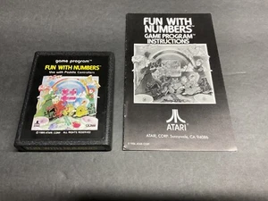 Atari 2600 Fun With Numbers Game and Manual 1986 Tested - Picture 1 of 9