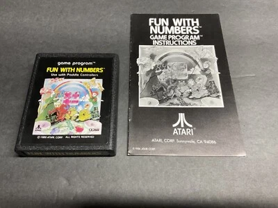 Atari  2600  Fun With Numbers Game and Manual 1986 Picture  Label  Tested - Image 1 of 4