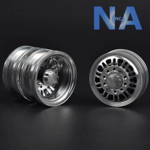 Alloy Wheel Tamiya 1:14 Tractor Truck Trailer Front Rear Rig Scania Volvo Spoke - Picture 1 of 10