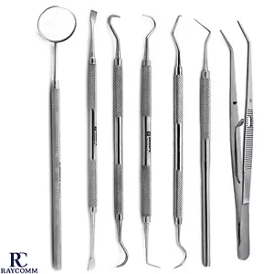Pinzette endodontiche dentali Explorer sonda gancio laboratorio dentista diagnostica CE - Foto 1 di 8