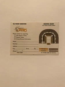 1977 San Diego Friars (WTT) season ticket application - Picture 1 of 2