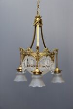 Antique light fixture, ceiling light, chandelier from early 1900s