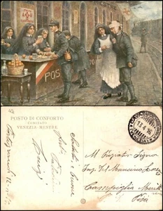 Posto di conforto comitato Venezia-Mestre - viaggiata 13.4.1916 - Bild 1 von 1