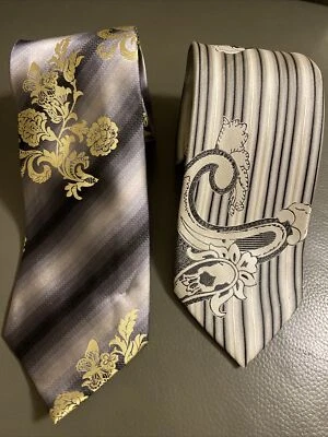 2 Corbatas Steven Land 100 % seda Foto 1 de 4