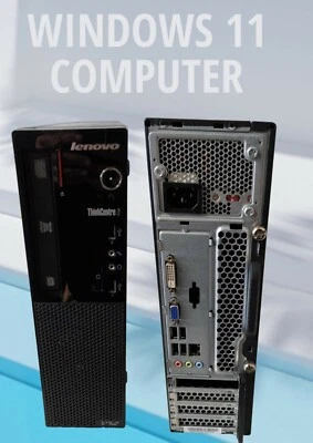 Windows 11 Computer Lenovo Edge 72 i3-3240 3.30GHz 500GB / 256GB SSD 8GB WiFi - Image 1 of 4