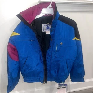 Vintage 80s style jacket by hot gear size Youth 14 ColorBlock Ski Jacket - Picture 1 of 8