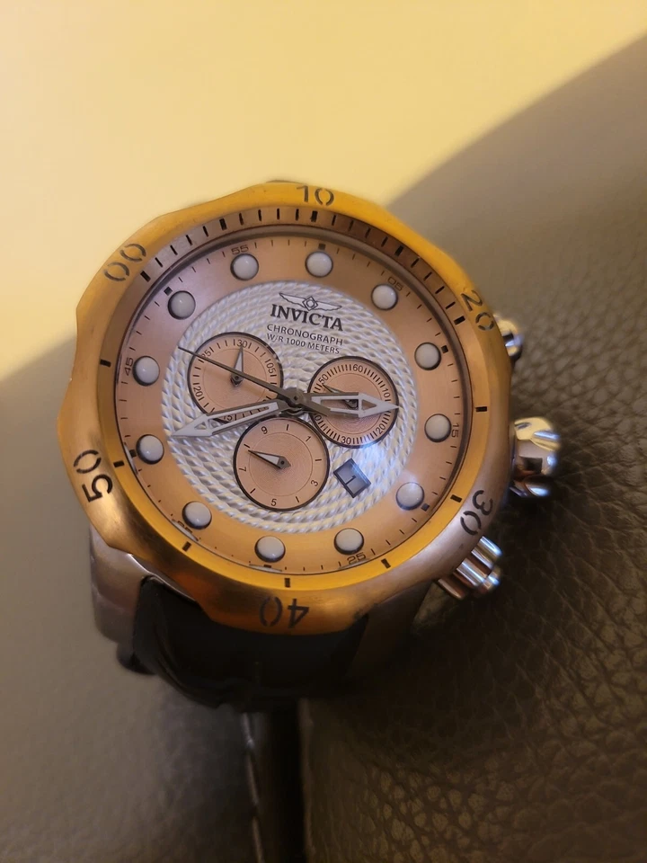 Reloj para hombre Venom cronógrafo esfera rosa y plata 20442 Foto 1 de 4