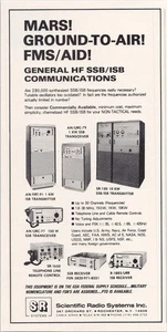 Equipo de radio Scientific Radio Systems HF SSB/ISB 1974 anuncio impreso vintage - Imagen 1 de 1