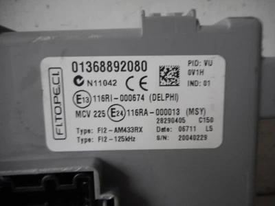 CENTRALINA INIEZIONE 1608682580 CITROEN NEMO (VP) (06/08>) - Immagine 1 di 4