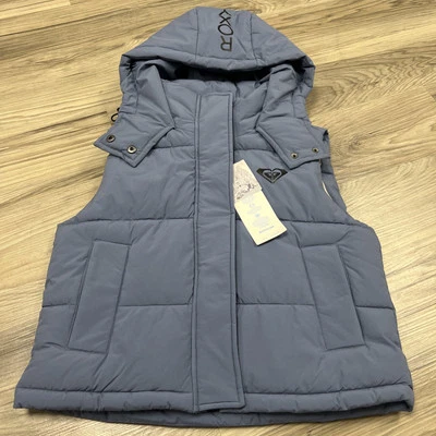 Roxy WILD WIND Hooded Puffer Vest Women’s Size Small NWT - Image 1 of 4