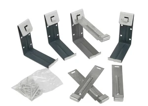 Amerimax 25020PK Aluminum K Fascia Bracket 5 in. with Hanging Nails (Pack of 12) - Picture 1 of 1