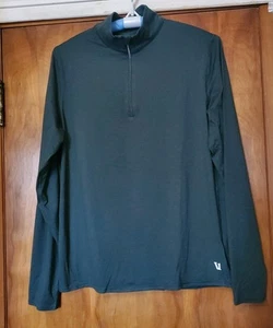 VUORI Performance Herren Pullover Gr. M Stretch 1/4 Zip Activewear dunkelgrün - Bild 1 von 8