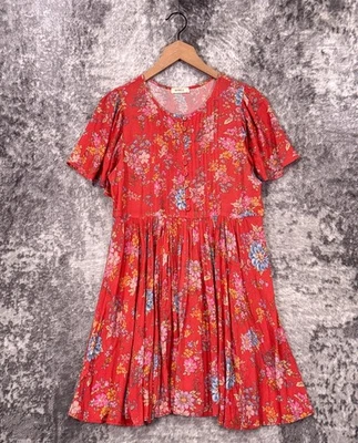 Vestido Spell & The Gypsy Pequeño Mujer Floral Plisado Flutter Mini Tejido Foto 1 de 4