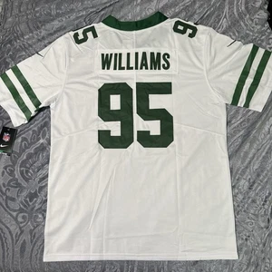 Quinnen Williams Trikot weiß New York Jets Large Herren #95 genäht - Bild 1 von 6