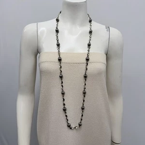 Collar Napier Esterlina Vintage Increíble Estilo Eslabón Muy Largo 43 1/4" Largo 82 Gr - Imagen 1 de 11