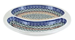 Blue Rose Polish Pottery Athena Bratwurst Plate - Picture 1 of 1