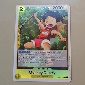 One Piece card PRB-02 ST13-014 Monkey D. Luffy C Foil The Best vol.2 TCG CCG - Picture 1 of 7