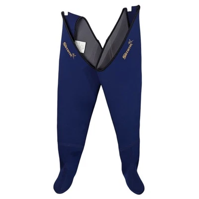 Simms Hip Waders Wading Stockings Mens Small Navy Blue Stockingfoot Wetsuit - Image 1 of 4