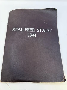 Vintage 1941 Strasburg High School Yearbook Stauffer Stadt Virginia - Picture 1 of 19