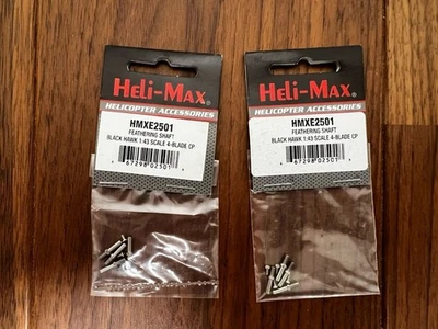 Heli-Max SoloPro 319 Black Hawk Feathering Shaft 2pcs HMXE2501 Used Japan RRG - Image 1 of 4