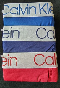 Calvin Klein Chromatic Microfaser 3er Pack Herren Boxershorts Unterwäsche #NP22140 - Neu mit Etikett - Bild 1 von 5