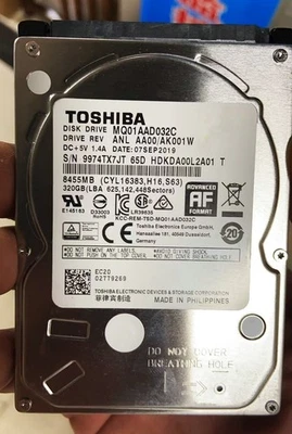 Toshiba 320GB 2.5" MQ01AAD032C Autonavigation / Industriecomputer HDD - Image 1 of 4