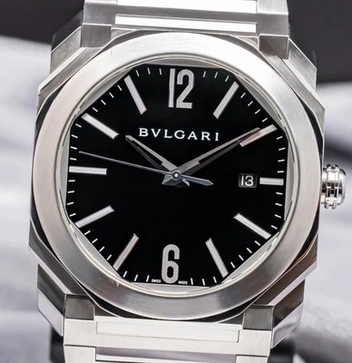 Bulgari Octo Solotempo 41 Black Dial $8.4K MSRP Automatic BGO41BSSD BGO41S - Image 1 of 4