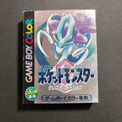 Pokemon Crystal Version Game Boy Color GBC w/Box Manual New Battery Suicune JP - Image 1 of 4