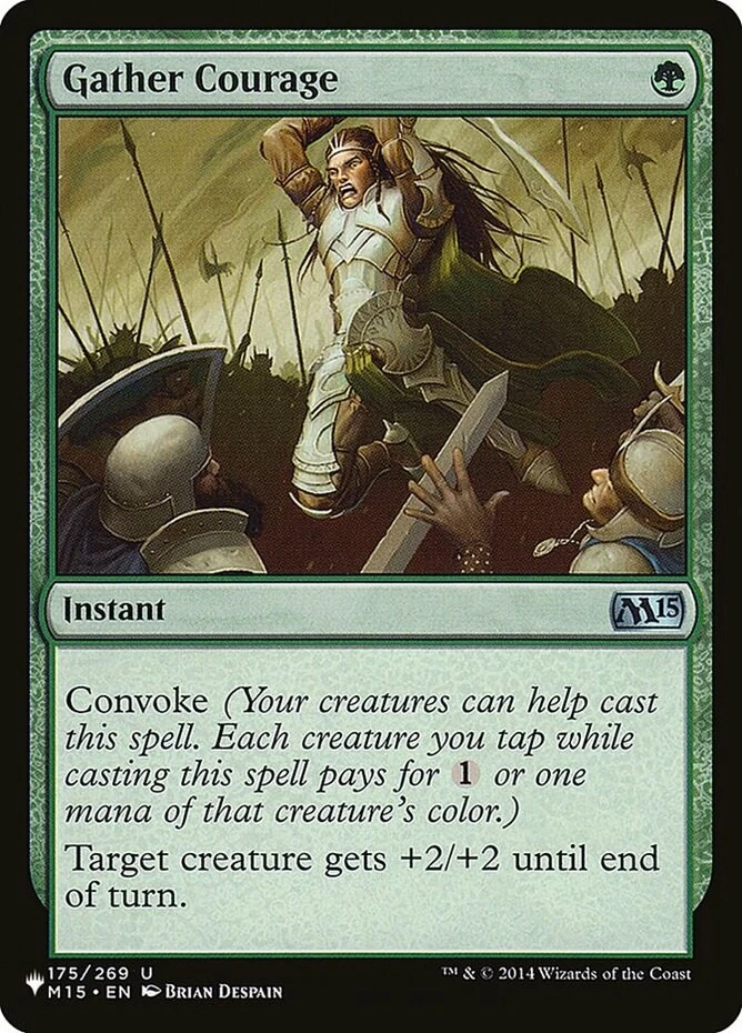 x1 Gather Courage - The List - The List - NM - MTG - Image 1 of 1