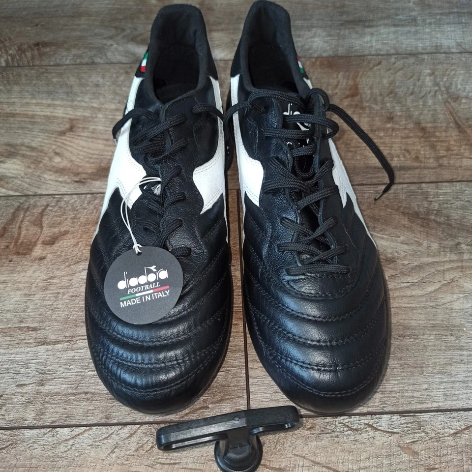 Botines de fútbol Diadora Brasil SG Italia botas de fútbol talla US 10 UK 9,5 Foto 1 de 4