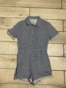 Talla grande. Mameluco BDG Urban Outfitters Azul Rayas S Pequeño - Imagen 1 de 9