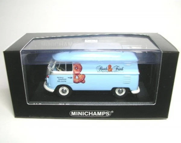 VW T1 Kasten Bäckerei Resch u. Frisch  1:43 Minichamps in OVP mit Acrylhaube. - Bild 1 von 1