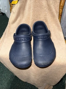 CROCS UNISEX Bistro Navy Work Clog size M-6. W-8 - Picture 1 of 7
