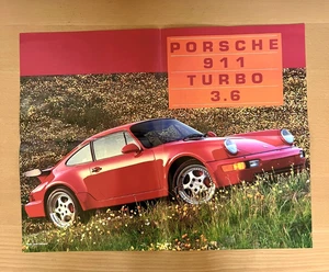 Poster d'epoca Porsche 911 Turbo 3.6 21"x16" circa Taglia - Foto 1 di 2