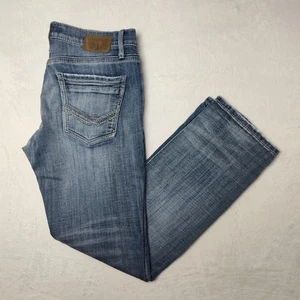 Pantalones de mezclilla BKE Carter para hombre 34x32 azul pierna recta lavado medio informales elásticos - Imagen 1 de 14