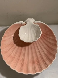 FITZ & FLOYD Inc Coral & White 1 Stück Chip & Dip Coquille. gebraucht - Bild 1 von 7