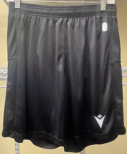 Macron Eco Stoff schwarz Athletik Basketball Fußball Shorts Herren Größe Large neu - Bild 1 von 13