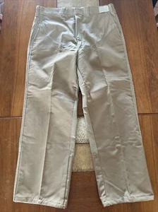 NWT Vintage ORVIS Canvas Hunting Coated Pants 36 Khaki Made in USA Fishing Hike - Picture 1 of 15