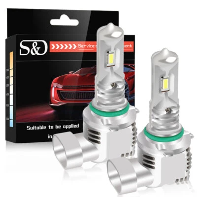 Super White CSP LED Headlight Hi/Lo Bulbs 50W 16000LM Car Fog Lights Turbo Lamps - Image 1 of 4