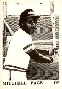 1975 Shreveport Captains TCMA #17 Mitchell Page Los Angeles California CA Card