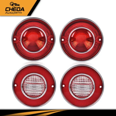 4x Tail Lights & Backup Lights Set Fit For 1975-79 Chevrolet Corvette C3 5.7L V8 - Image 1 of 4