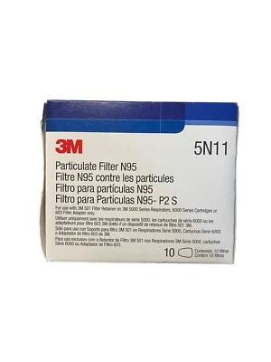 3M 5N11 N95 filters 10x Oem for 6200 6800 7502 SEALED box - Image 1 of 4