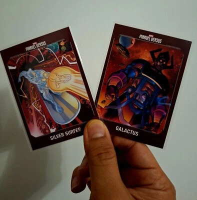 SILVER SURFER vs GALACTUS 2021-2022 Marvel Versus Panini Trading Cards~ NM - Image 1 of 2