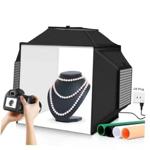 Upgrade Light Box & Soft Box, 16"x16" Professional Portable Photo Box with - Picture 1 of 7