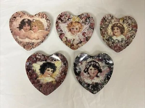 Crestley Collection Heavenly Hearts Decorative Plates Set of 5 - Bild 1 von 3