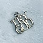 TIFFANY & CO STERLING SILVER TRY GOD CHARM/PENDANT - VINTAGE 1970'S